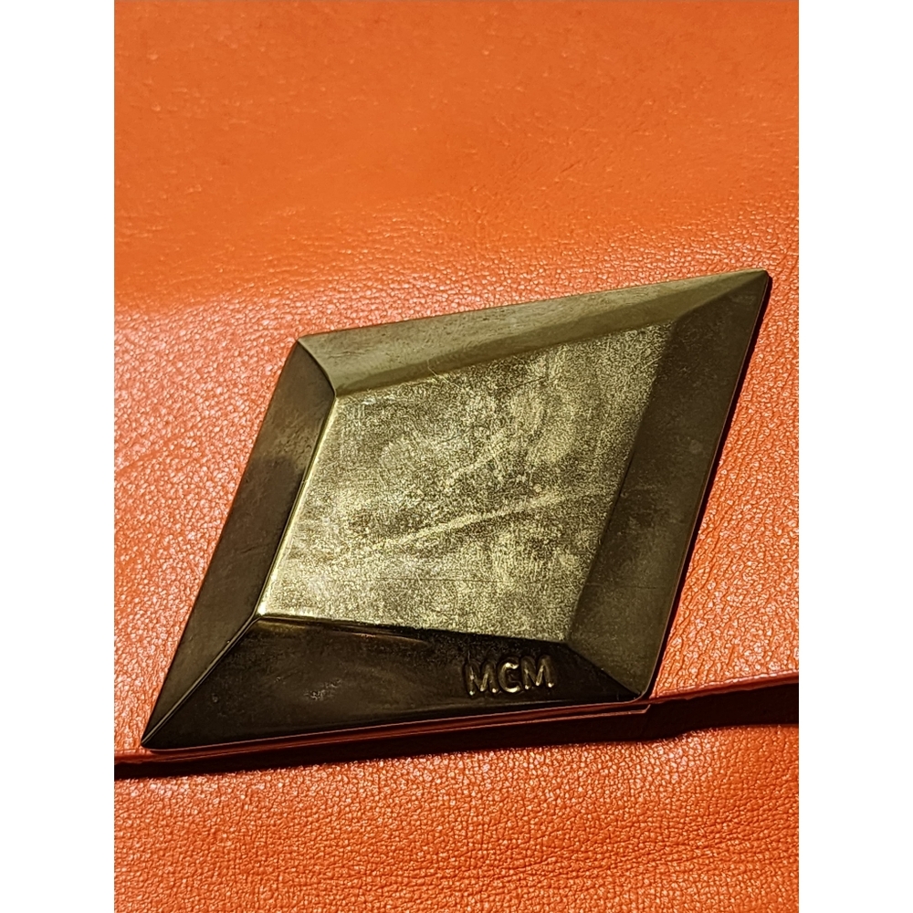 MCM Leather Crossbody/Shoulder Bag Orange - Picture 4 of 15